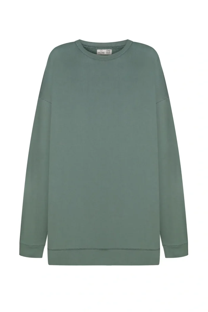 oversized long sleeve sweatshirt - mint